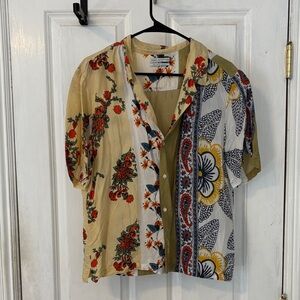 Urban Outfitters Floral Button-Up Shirt